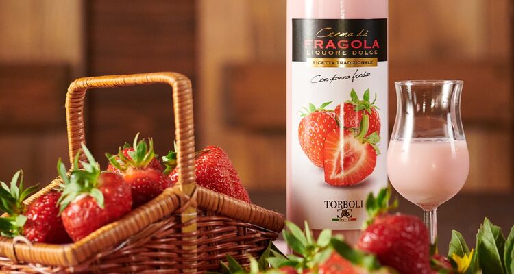 Liquore a base di panna - Crema Fragola 0,2 lt | TORBOLI VINI S.R.L.